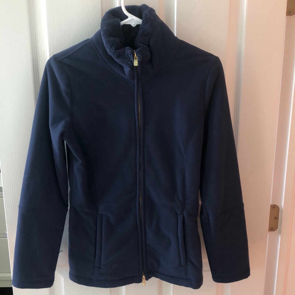 Lilly Pulitzer Navy zip up jacket